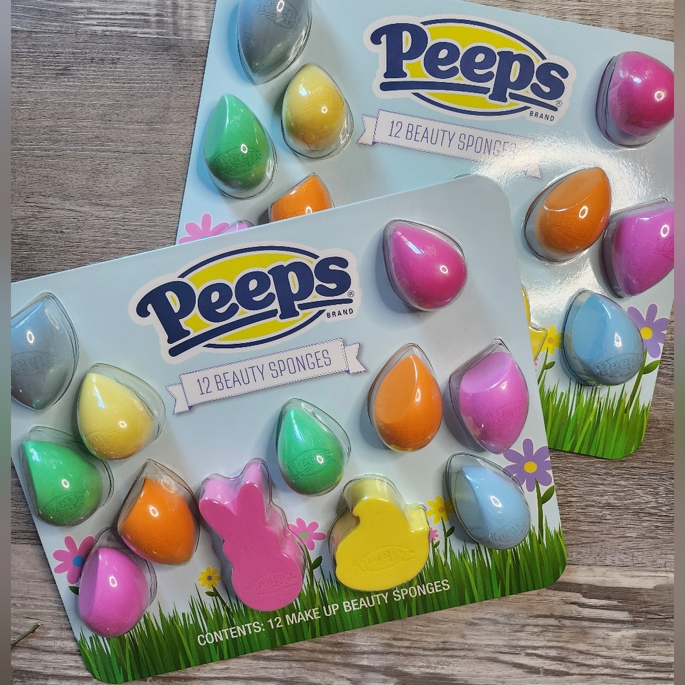 Peeps Beauty Sponges Set Of 12 Cute Colorful Easter Gift